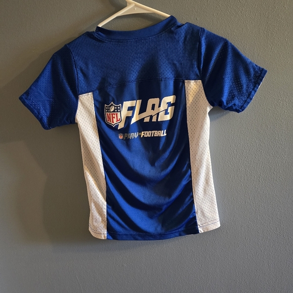 Kids Blue Giants Sports Flag Football Jersey - Picture 3 of 3